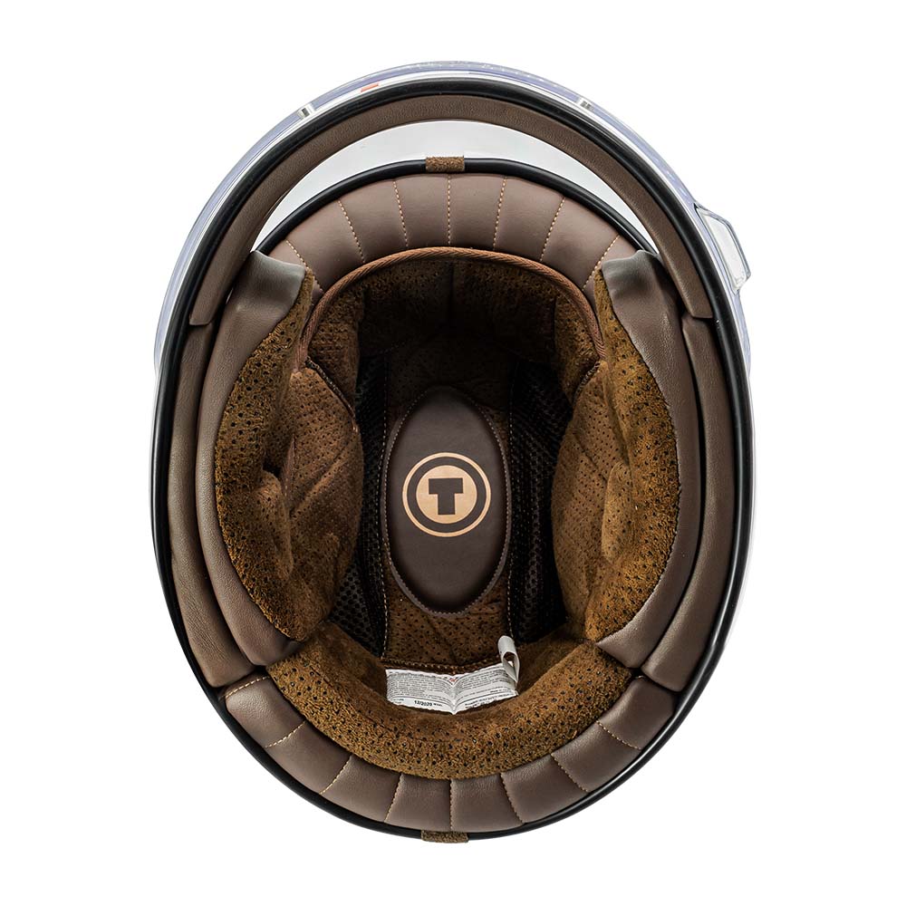 CASCO FULL FACE RETRO TORC T-1 FULL TREE BLANCO PERLA