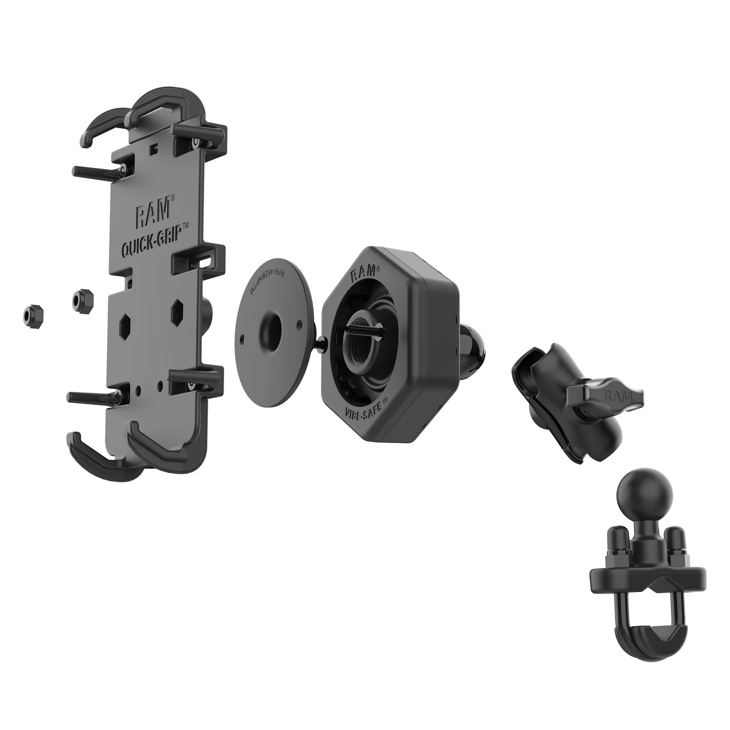 RAM MOUNTS KIT PERNO U QUICK GRIP VIBE SAFE XL BRAZO CORTO