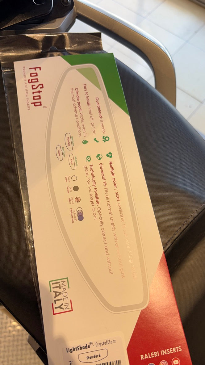 RALERI MICA ANTIEMPAÑANTE CRISTALINA UNIVERSAL PARA CASCO