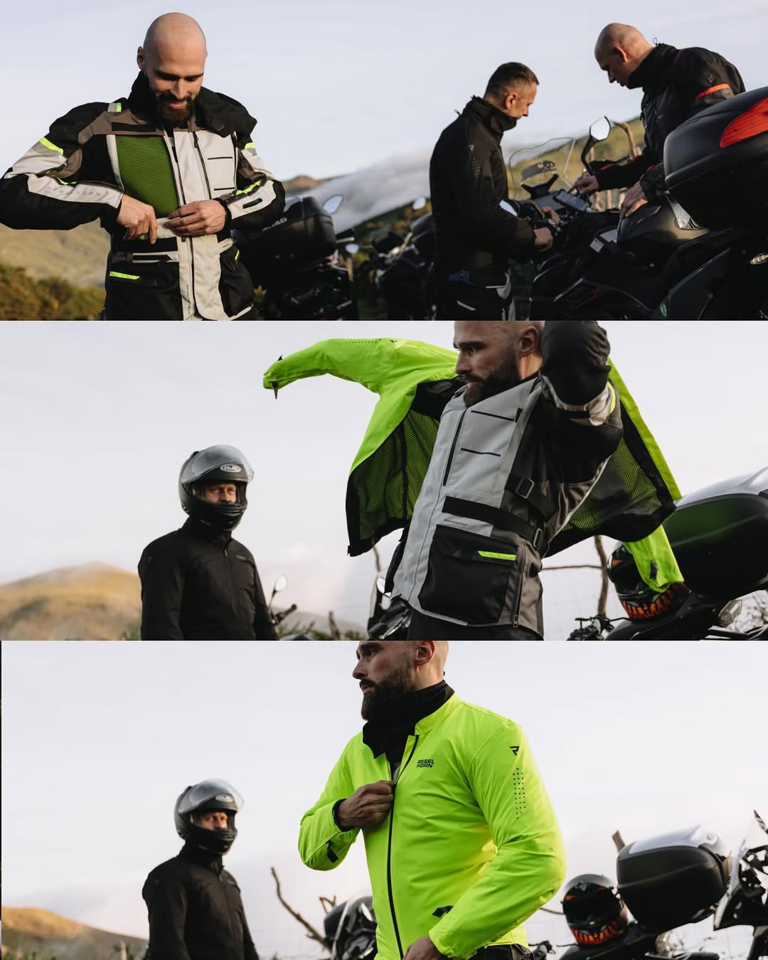 REBELHORN CHAMARRA CUBBY 4 ESTACIONES AZUL GRIS Y ROJO