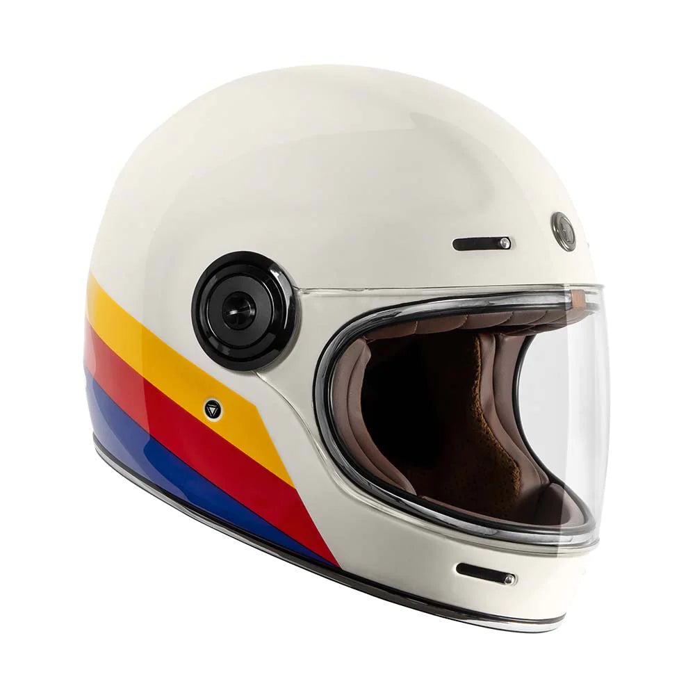 CASCO FULL FACE RETRO TORC T-1 FULL TREE BLANCO PERLA